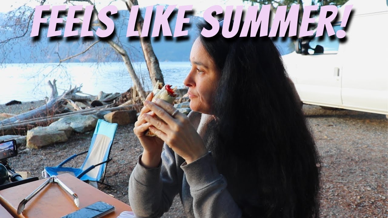 RELAX DAY AT THE BEACH/ It feels like summer/ Campfire cooking with friends
