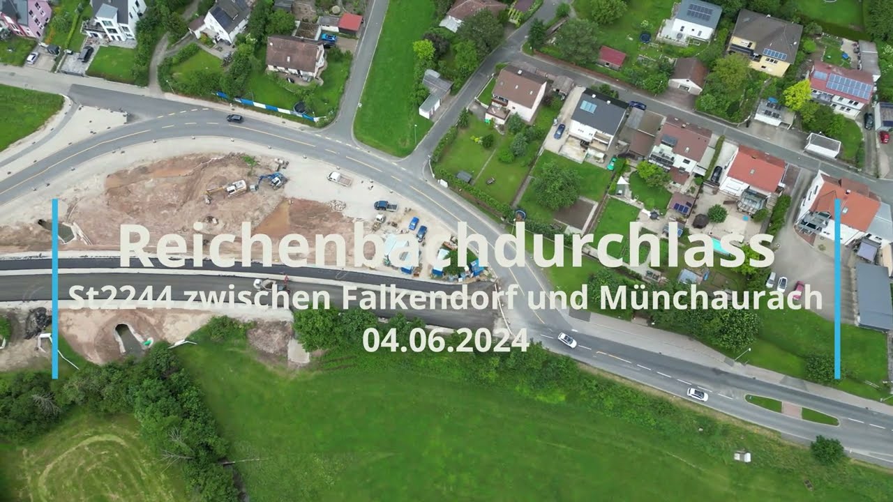 Sanierung des Reichenbachdurchlasses - St2244 zwischen Falkendorf und M&uuml;nchaurach - 04.06.2024