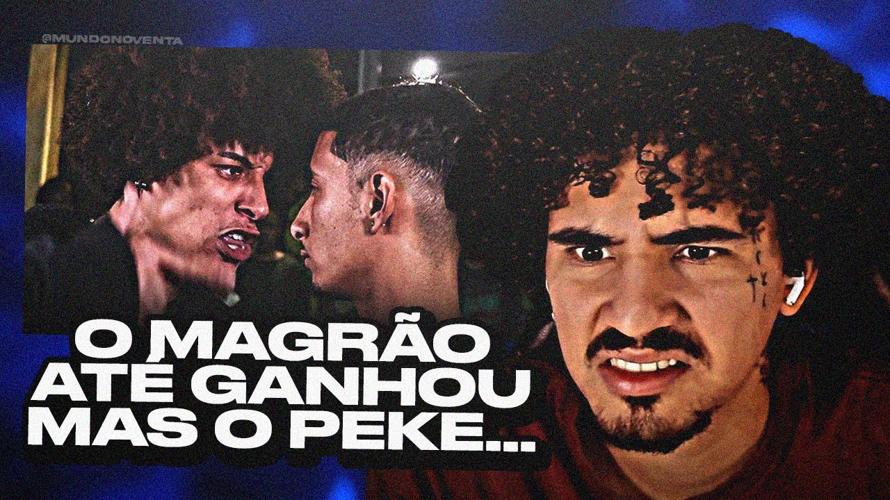 NOVENTA REAGE a (CLIMA QUENTE 🔥😯) MAGRÃO X PEKE - BATALHA DO COLISEU - EDIÇÃO 188 - PRIMEIRA FASE