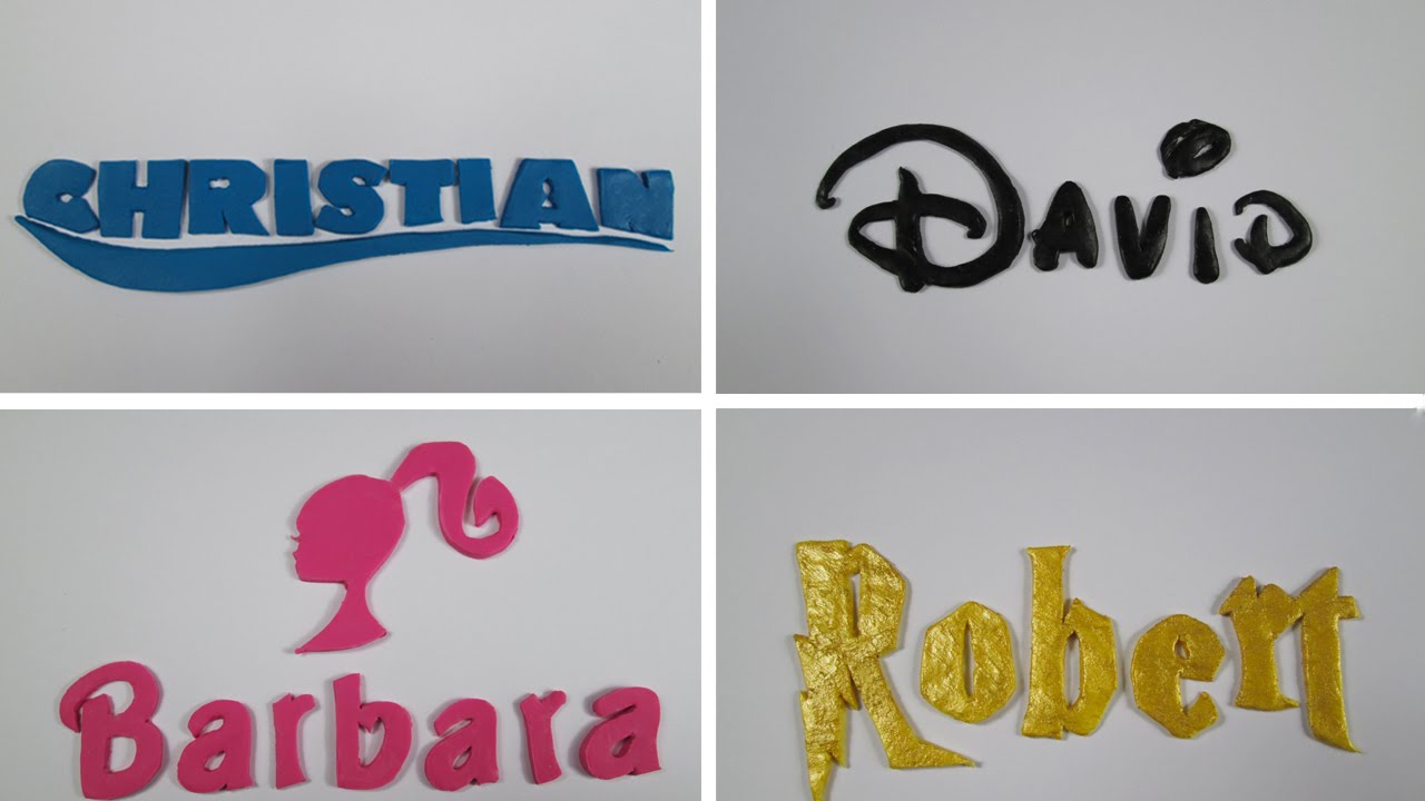 Barbie, Harry Potter, Walt Disney, Dory Letters out of fondant