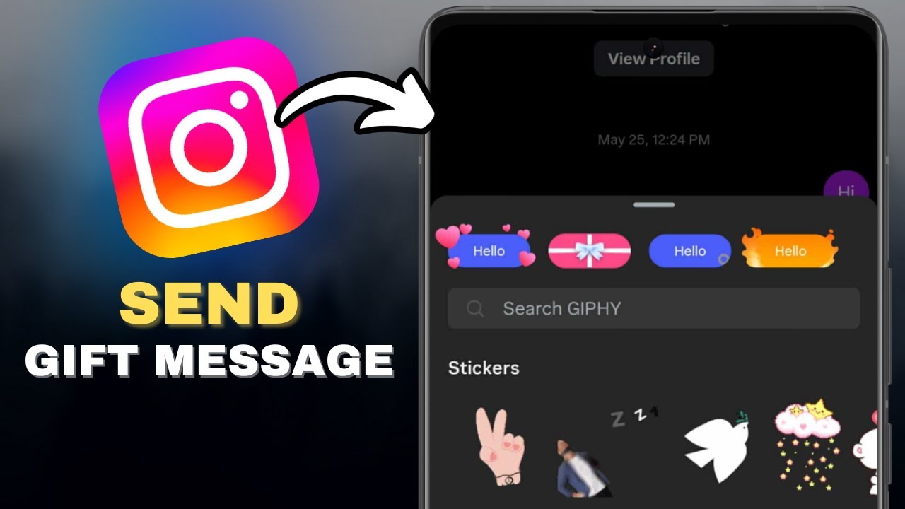 How To Send Gift Message In Instagram in SECONDS!