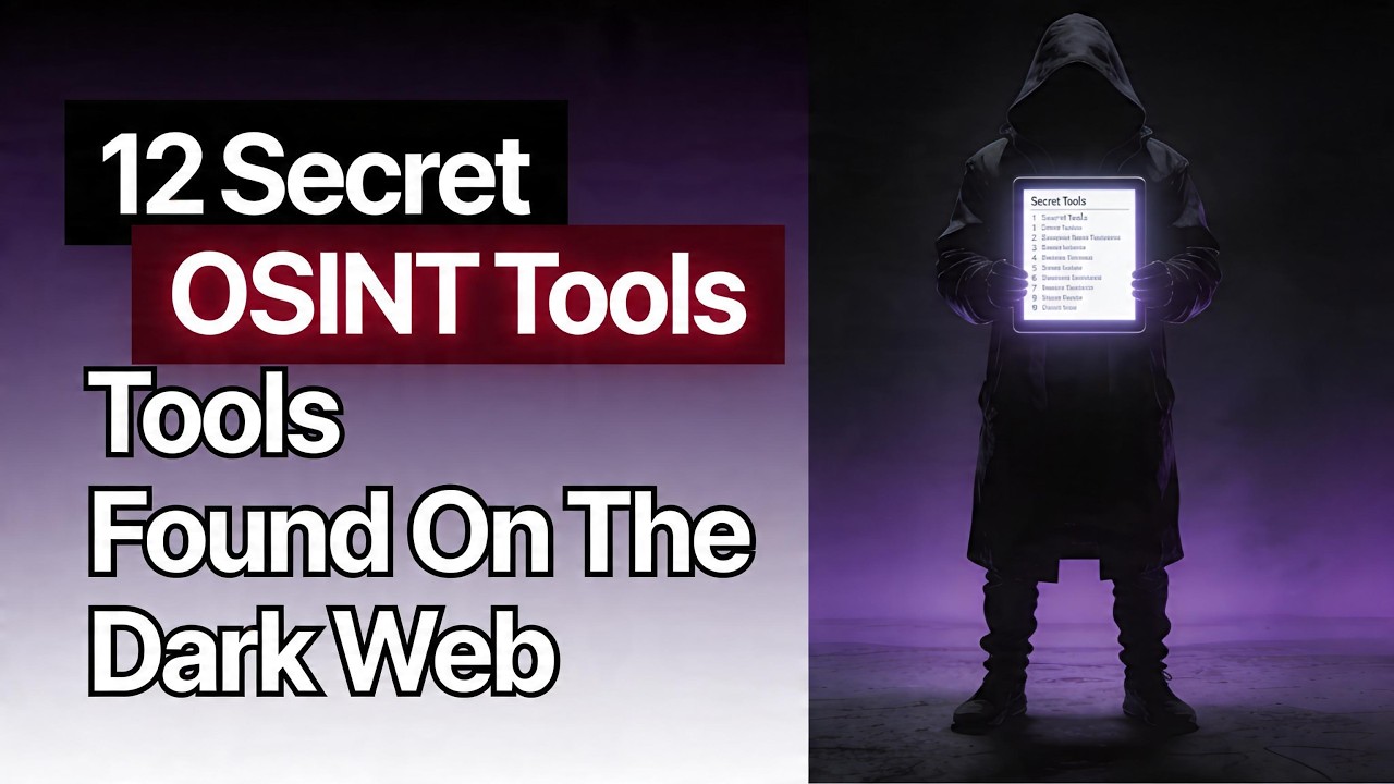 12 секретных инструментов OSINT, найденных в даркнете