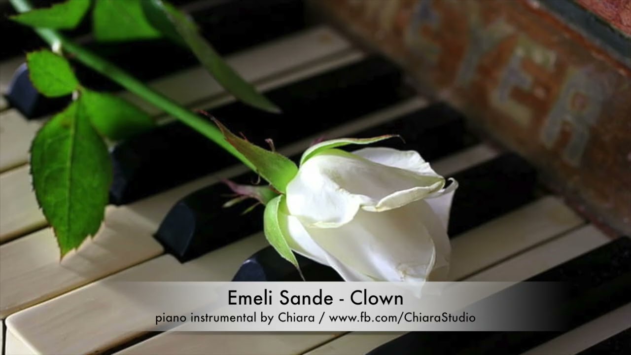 Emeli Sande - Clown - piano instrumental cover akompaniament karaoke podkład by Chiara