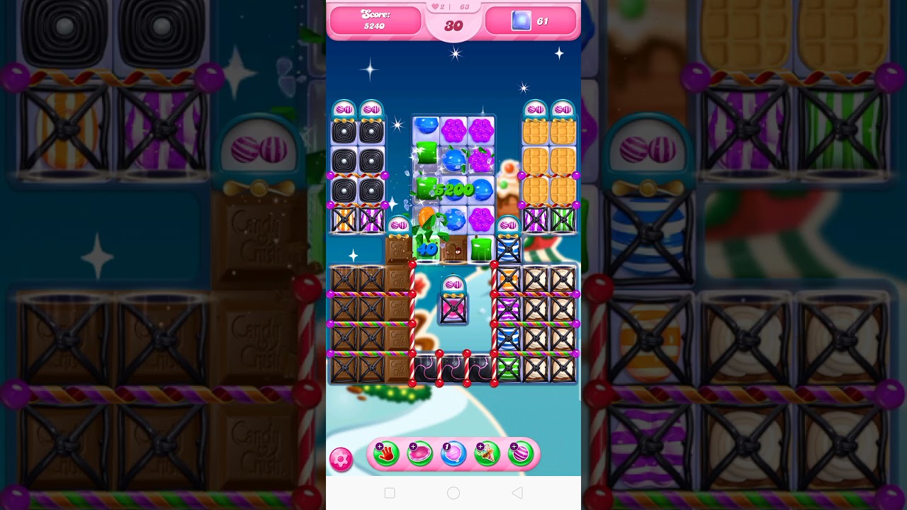 candy crush saga winter festival level 63
