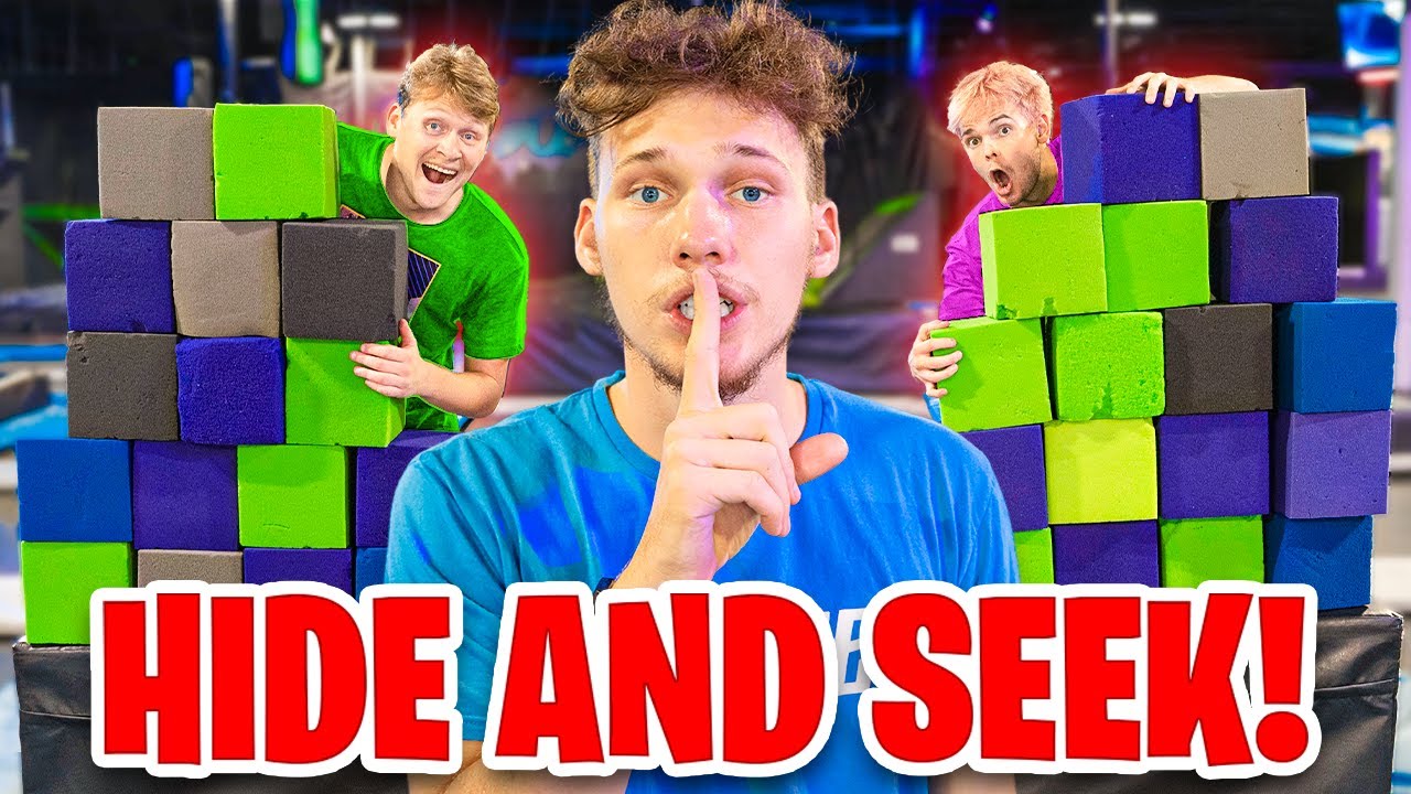 Extreme Hide And Seek In Trampoline Park - Challenge