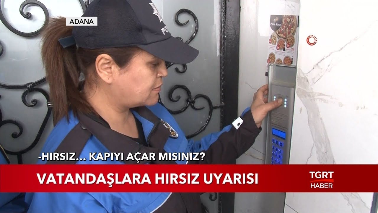 Kim O? Hırsız... Kapıyı Açar Mısınız?