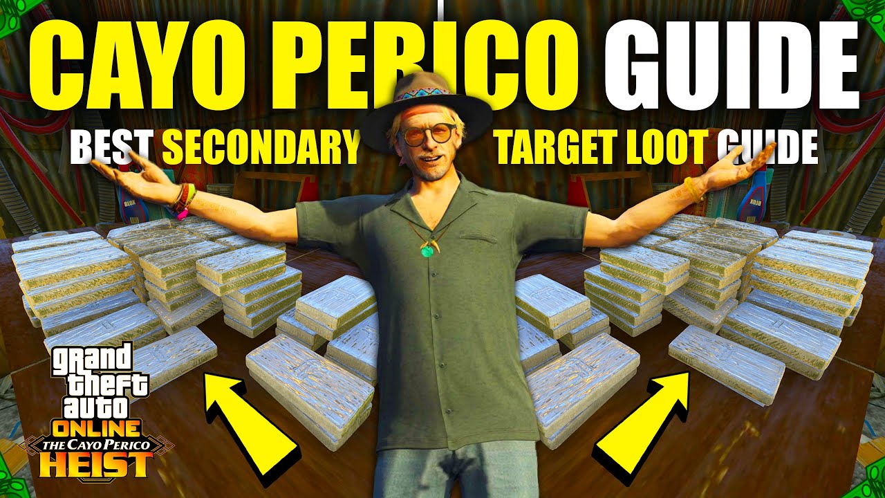 GTA 5 Online SOLO Elite Cayo Perico Heist Guide! (BEST Secondary Target Loot SECRET)