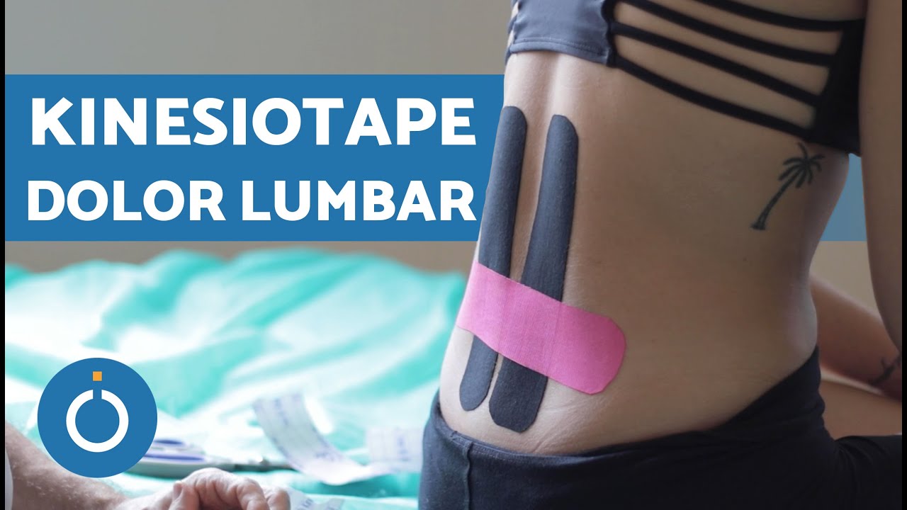 KINESIOTAPE en ZONA LUMBAR ⬇️💢 Kinesiotape para Dolor de Espalda Baja