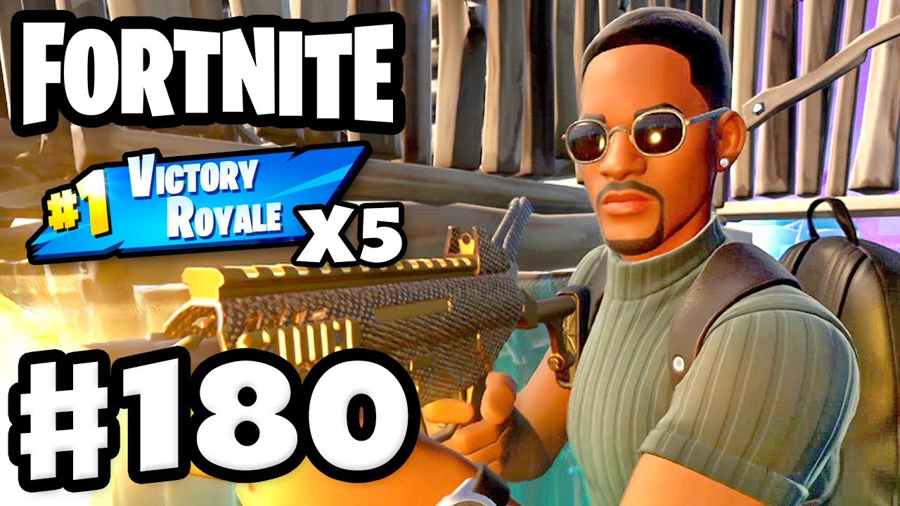 I Love It When Will Smith Wins! FIVE #1 Victory Royales! - Fortnite - Gameplay Part 180