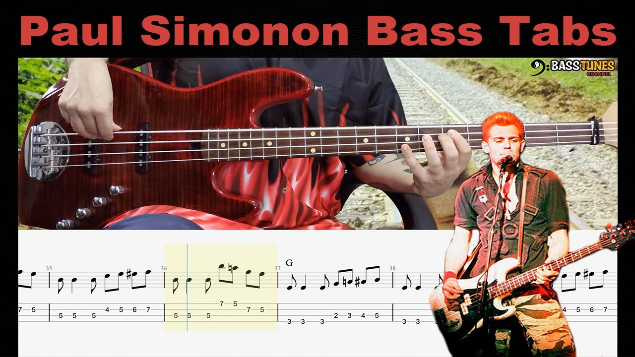The Clash - Should i stay or should i go BASS COVER (with Tabs and Sheet)