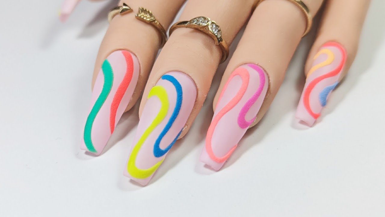 Textured Colorful Fun Nail Art | Madam Glam Gel Polishes