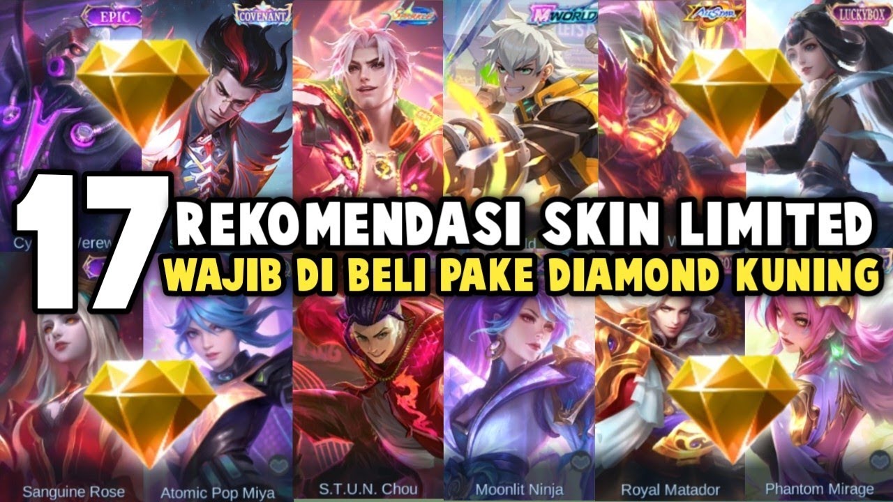 REKOMENDASI 17 SKIN LIMITED WAJIB DI BELI PAKE DIAMOND KUNING 2026 !! 
