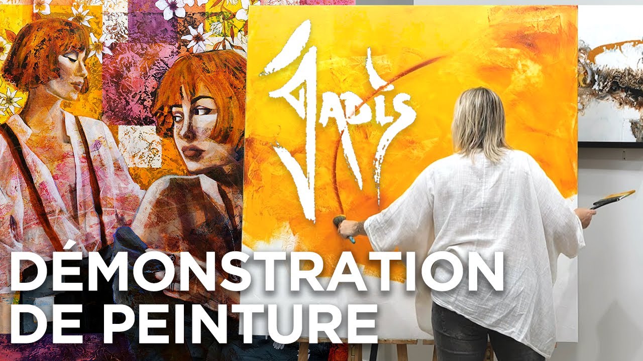 DÉMONSTRATION PEINTURE ACRYLIQUE - JADIS