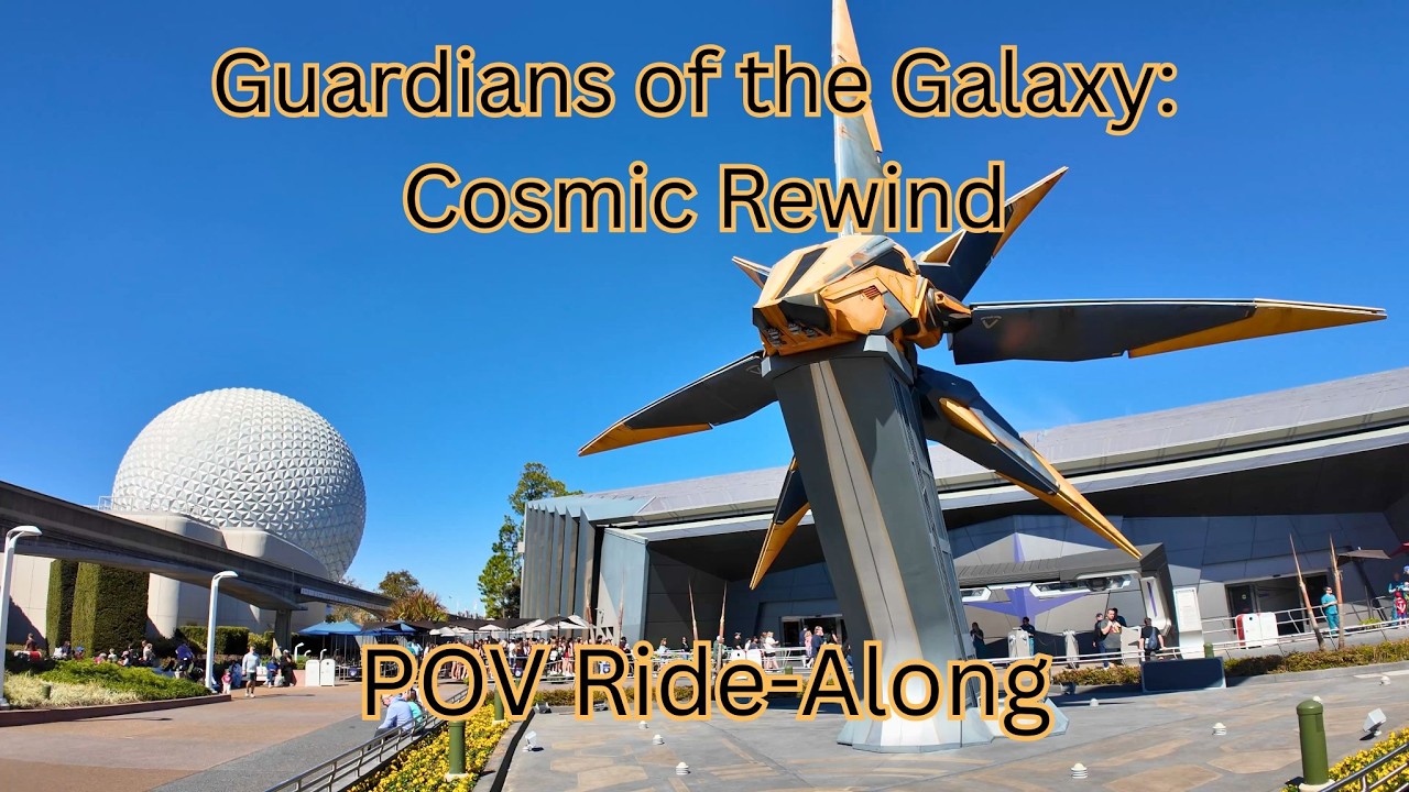 Guardians of the Galaxy: Cosmic Rewind | POV Ride-Along | EPCOT | 4K
