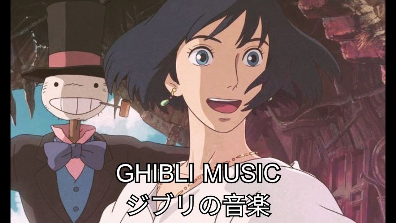 1 hour of ghibli music howl's moving castle flower garden (relax,study,sleep)