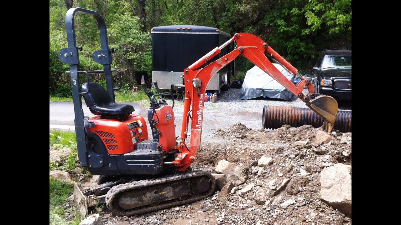 Mini Excavator at Work Time Lapse | 2 hours in 11 minutes | Kubota K008-3