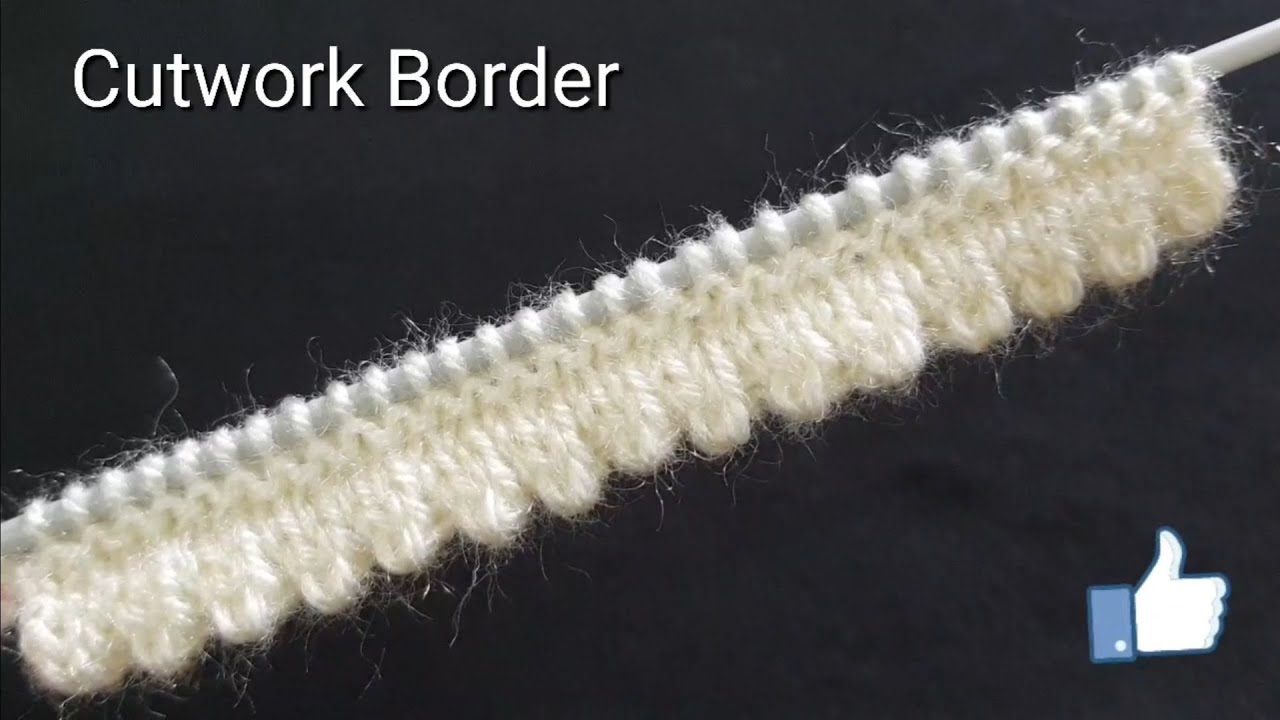 Cutwork Border Design/ Stylish Border Design for Baby Sweater/ Cardigan Border Design
