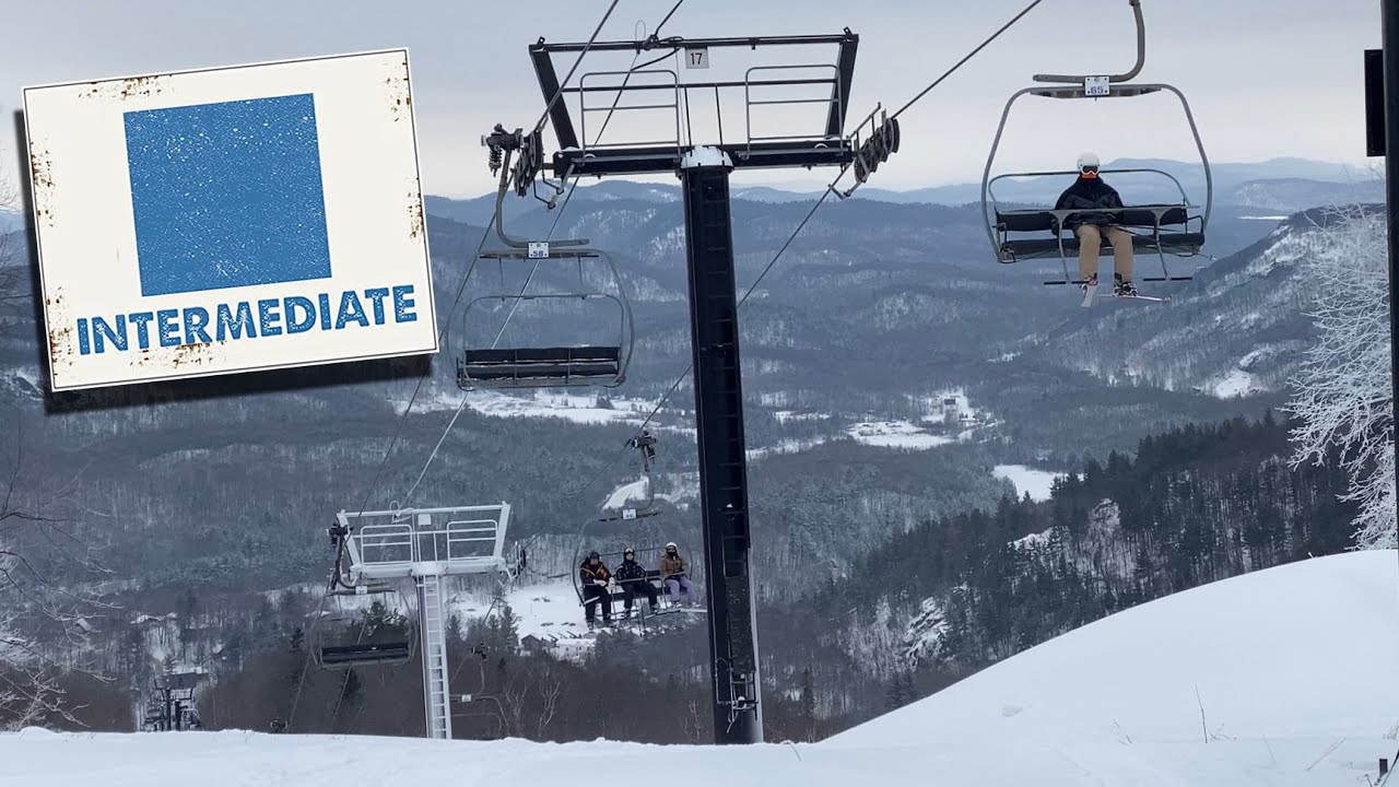 Skiing all the Blue Trails at Mont Ste Marie