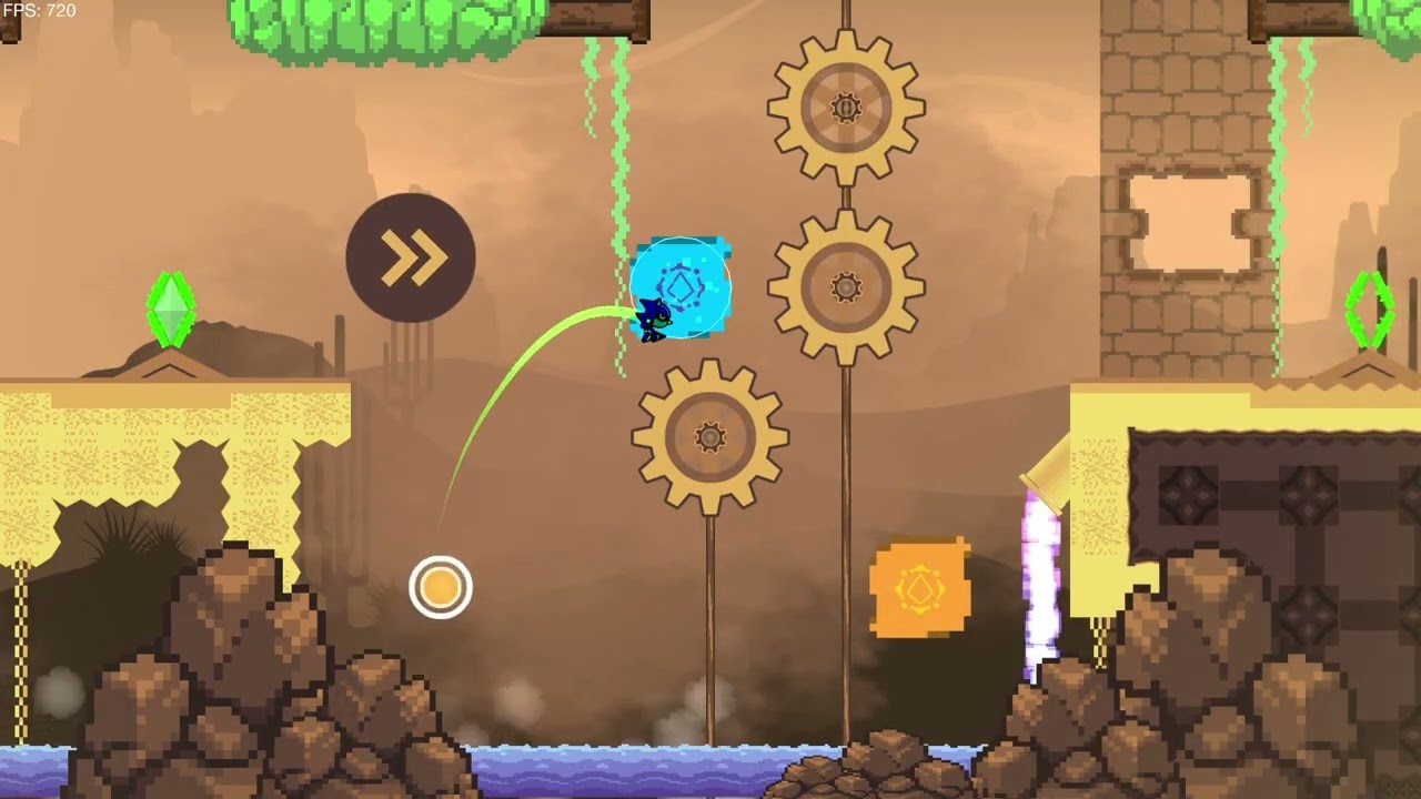 Sandy Springs by btwmag (All Coins) - Geometry Dash Platformer