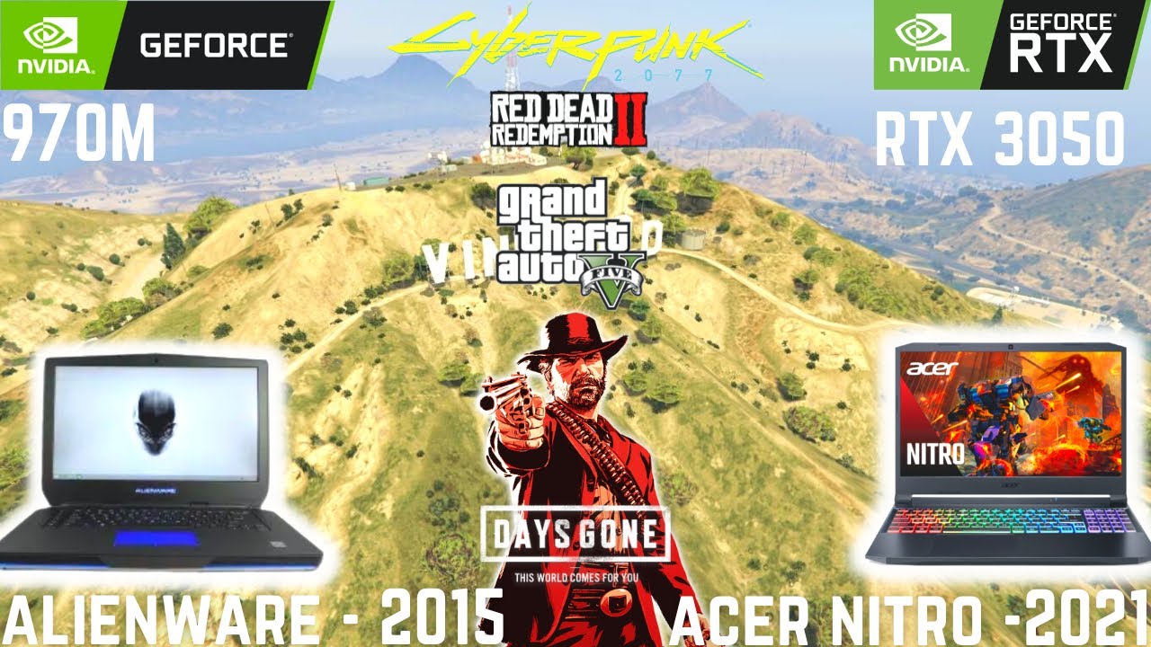 GTX 970M vs RTX 3050 Laptop in 6 Games (2022)