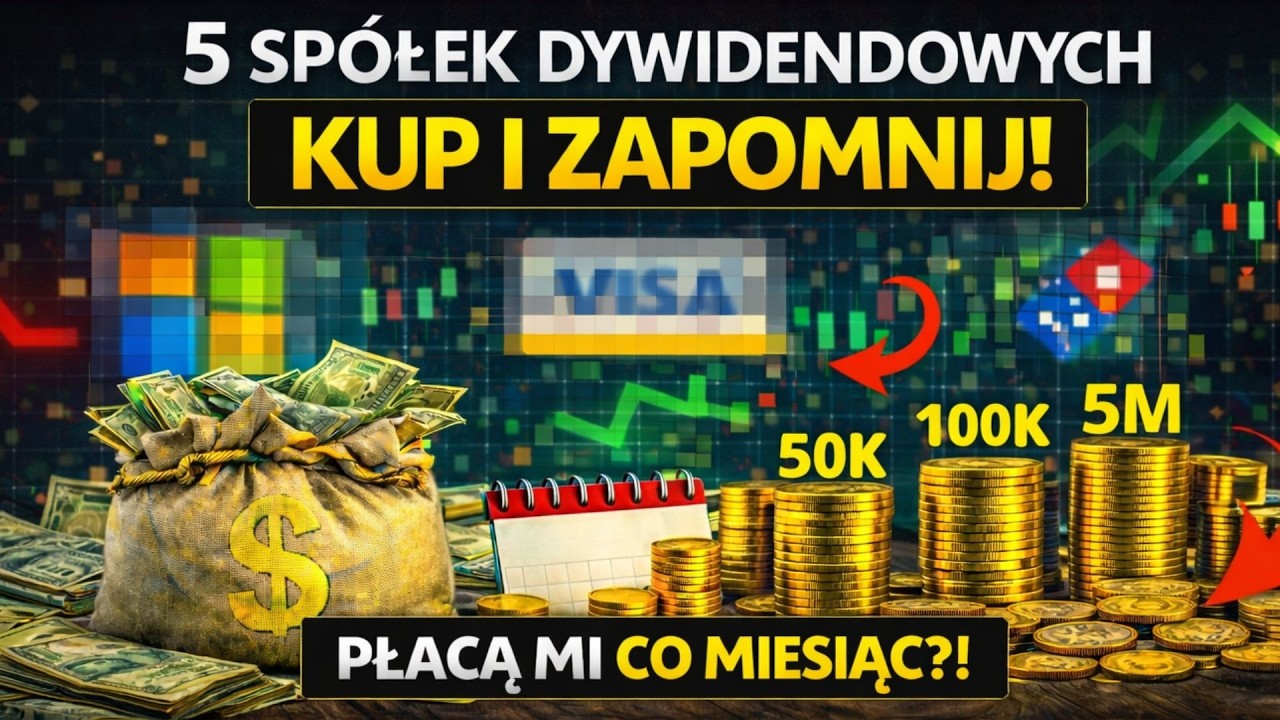 TOP 5 SP&Oacute;ŁEK dywidendowych kt&oacute;re możesz kupić i zapomnieć w 2026