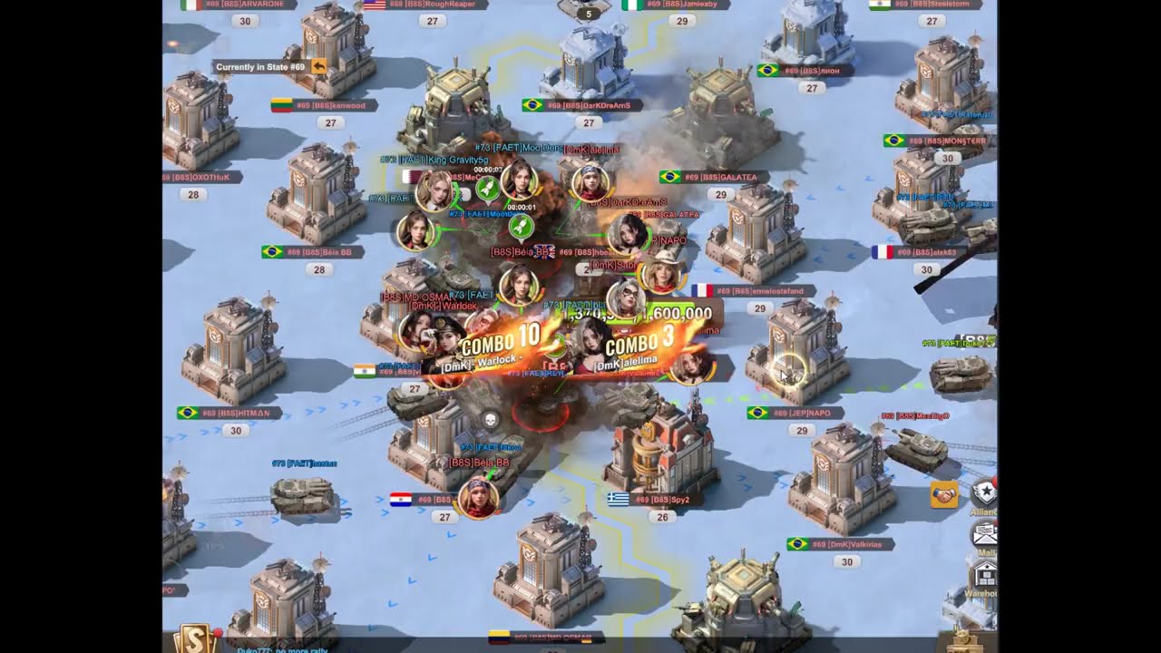 FAET #73 vs B8S #69 Glory War | Last Z Survival Shooter