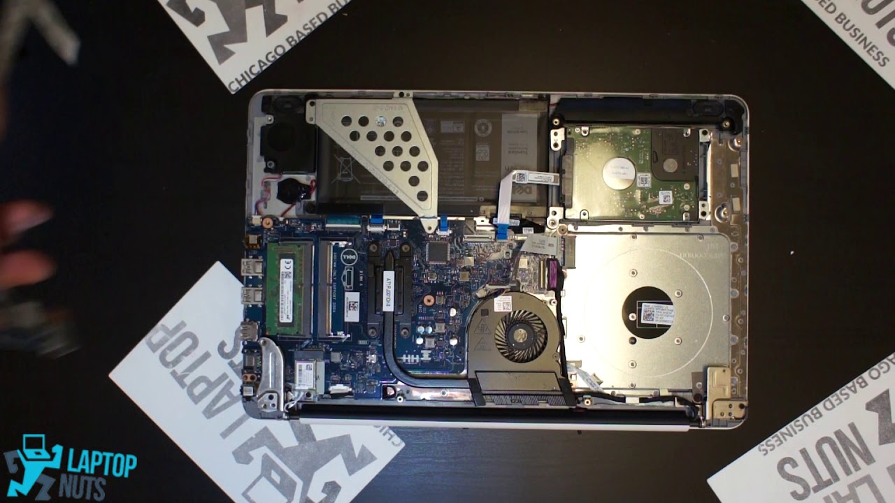 Laptop Dell Inspiron 15 5567 Disassembly Take Apart. Drive, Mobo, CPU & other parts Removal