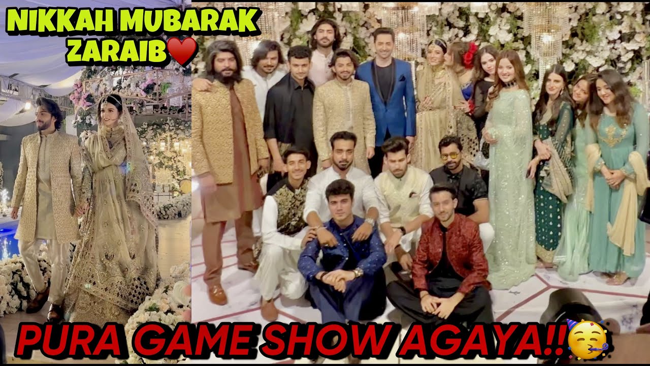 LARAIB ZARNAB KA NIKKAH | SPECIAL MOMENTS DANISH TAIMOOR & ALL GAME SHOW CONTESTANTS 💯 FULL VIDEO🥰
