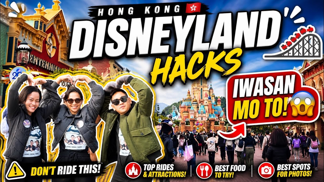 One Full Day in Hong Kong Disneyland —  Most Hyped rides, Parade and Fireworks 🇭🇰