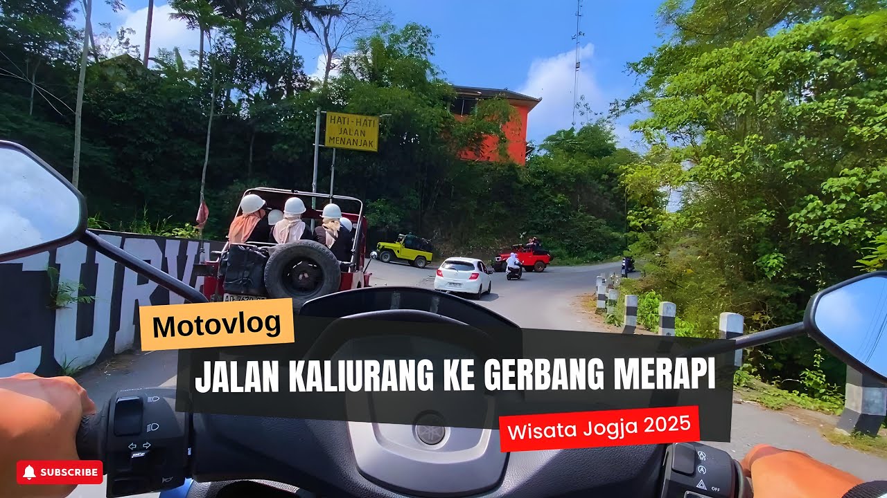 Spot Tersembunyi 🤯 Motovlog Jalan Kaliurang ke Gerbang Merapi | Wisata Jogja 2025