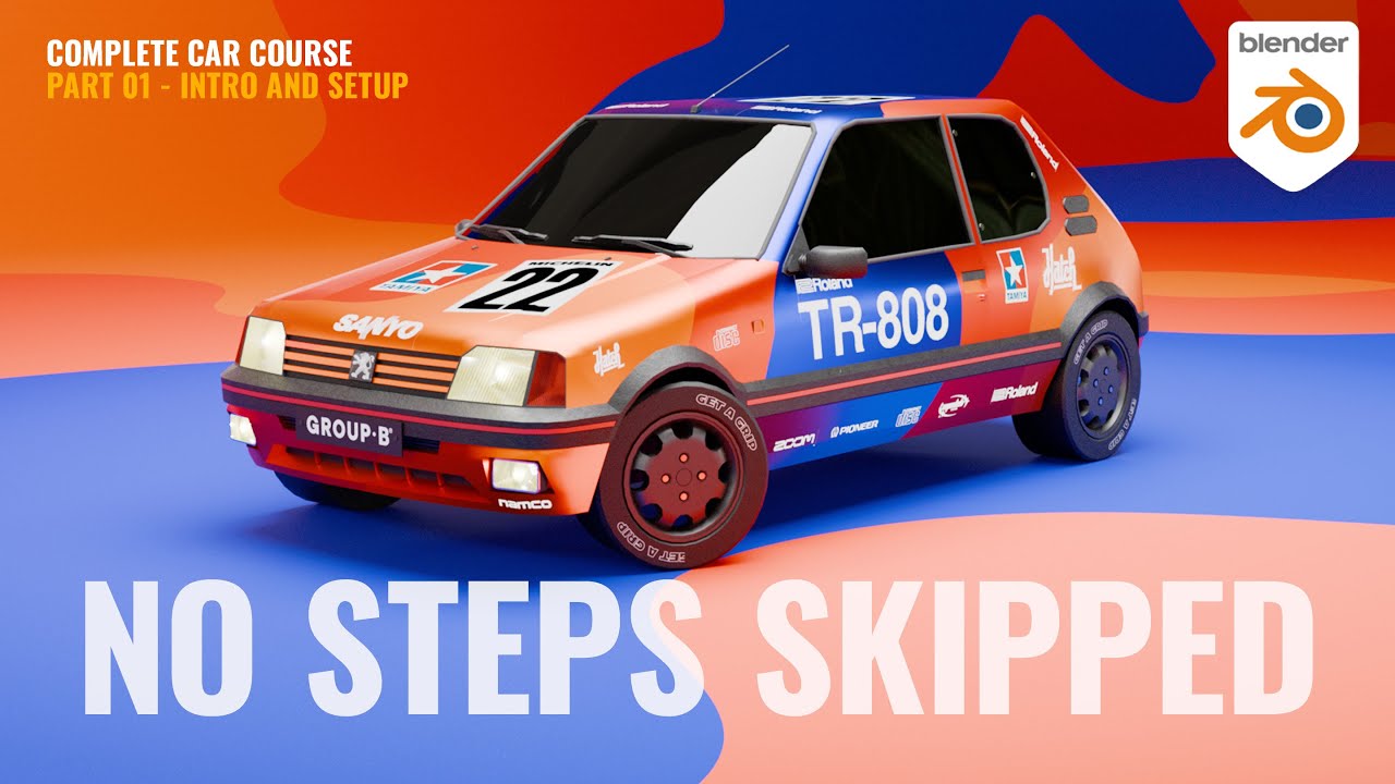 How I Make Cool Low Poly Cars in Blender (Massive Free Course)  - Part 1 - Introduction & Setup