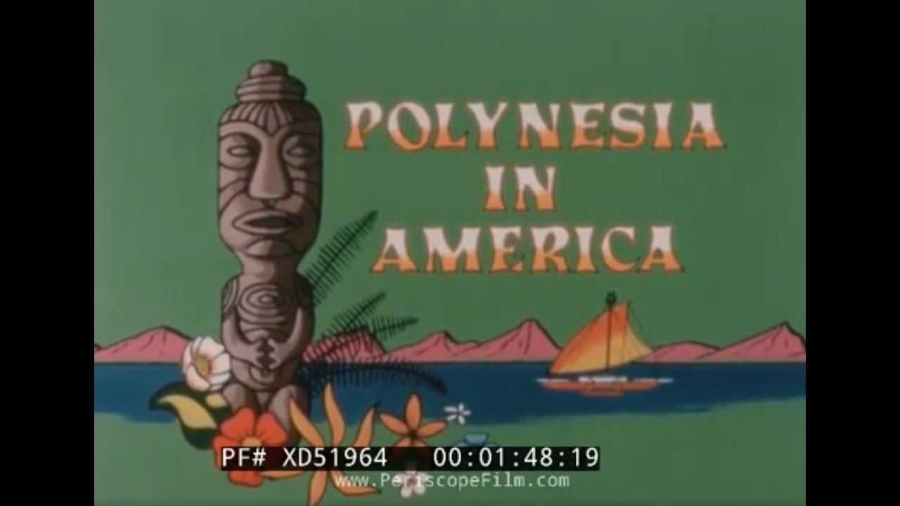 “ POLYNESIA IN AMERICA ” 1960s POLYNESIAN CULTURAL CENTER  OAHU HAWAII TOURIST ATTRACTION    XD51964