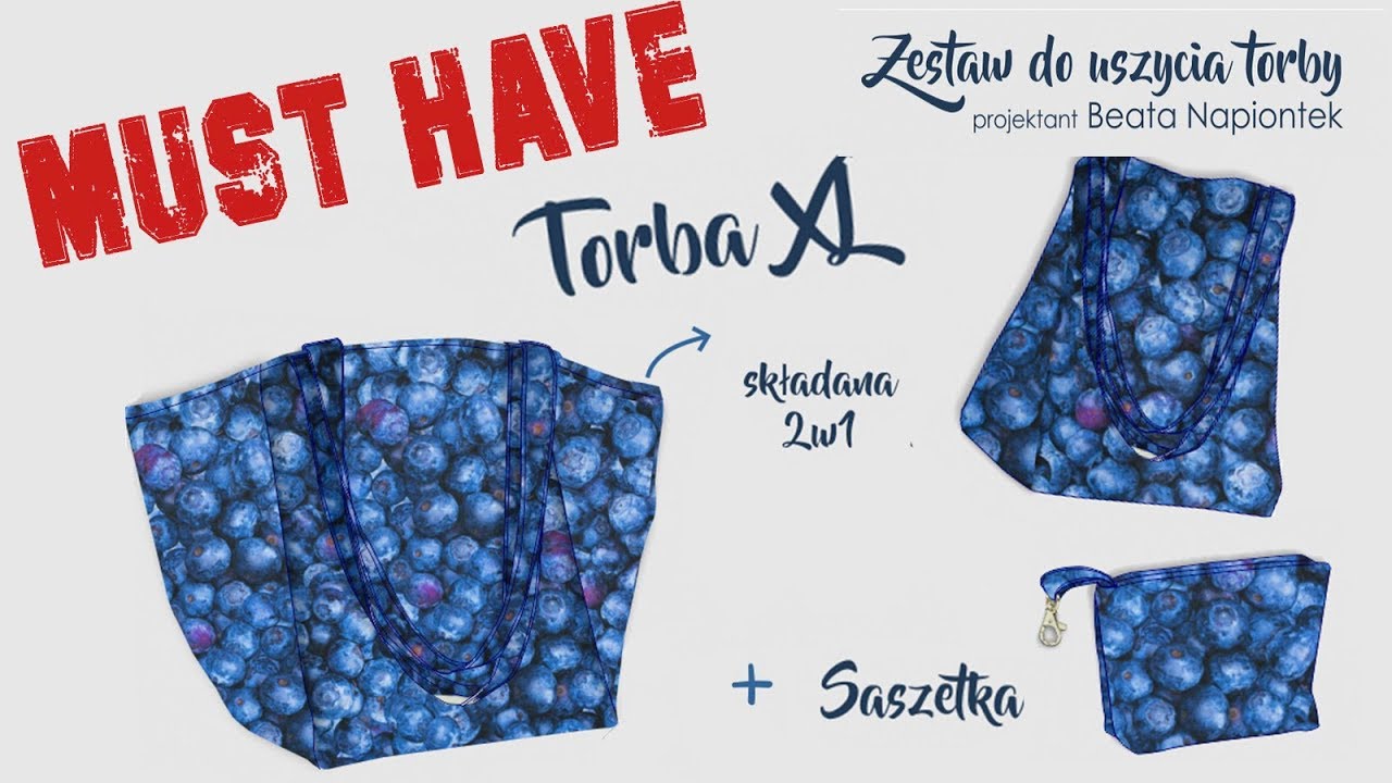 Zestaw DIY - Torba XL na plażę i nie tylko