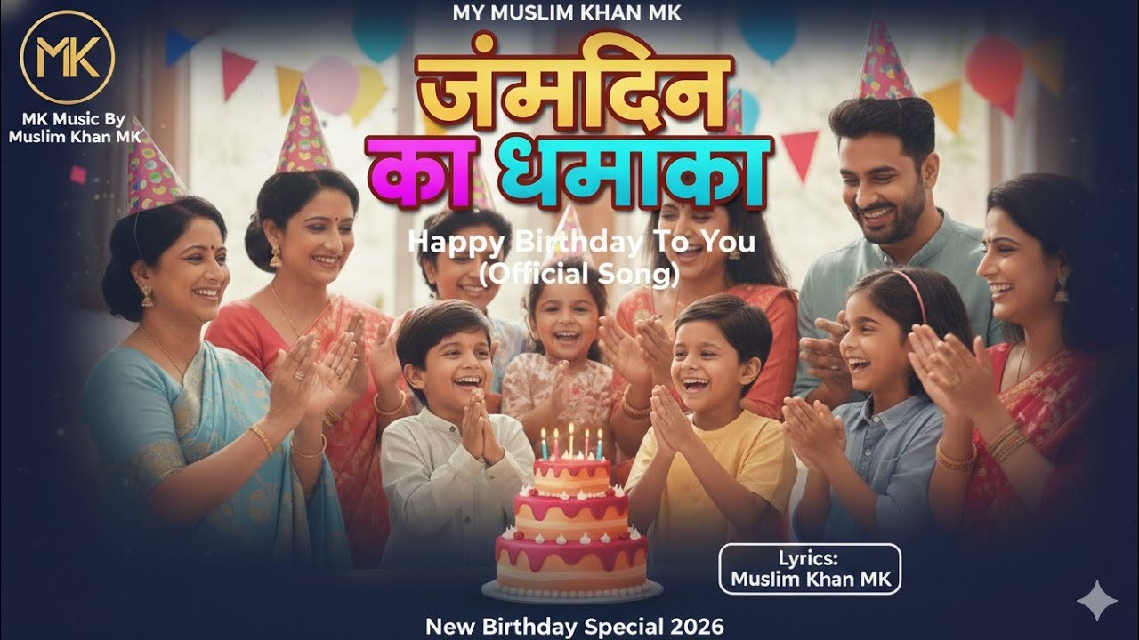 Happy Birthday To You (Official Song) | Muslim Khan M K | New Birthday Special 2026 /  audio song 
