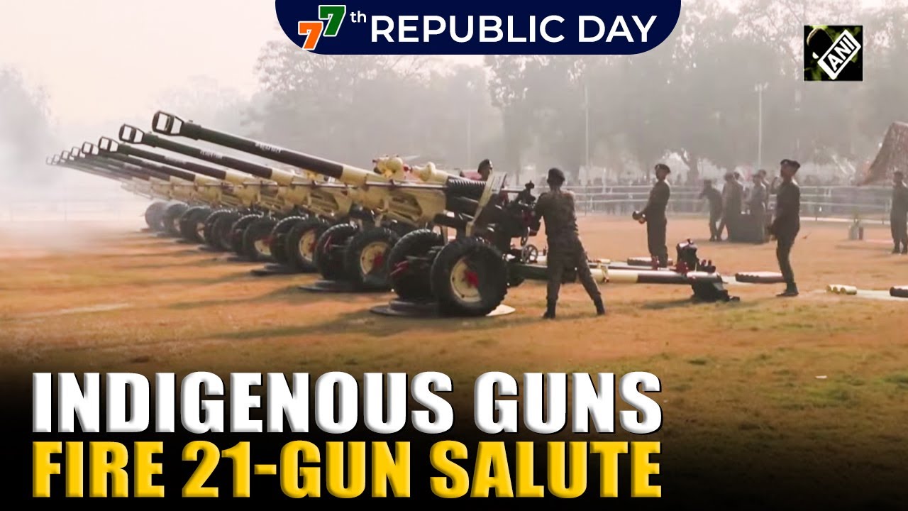 Moment! When Indigenous guns fired 21-Gun salute on 77th Republic Day celebrations at Kartavya Path