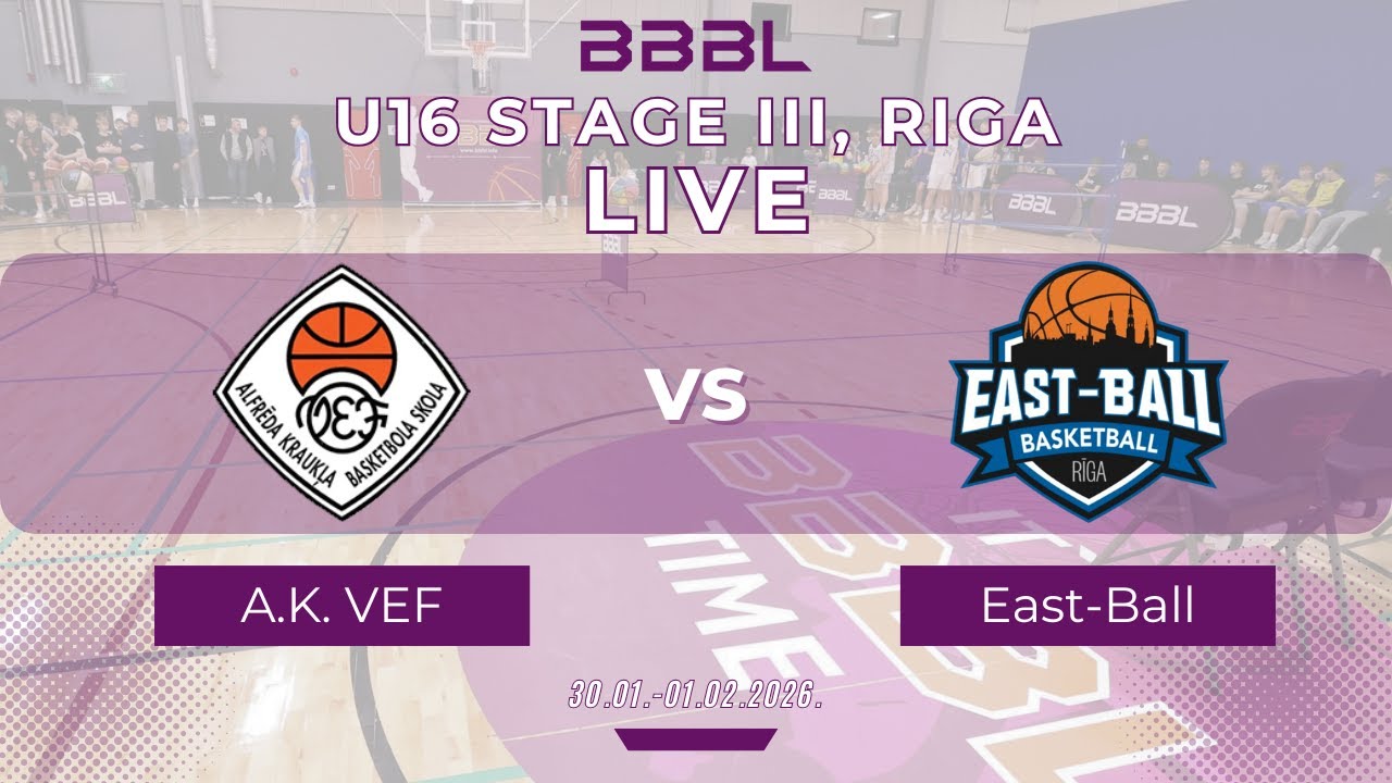 A.Kraukla VEF 2010 vs East-Ball 2010 | BBBL U16 | Stage III
