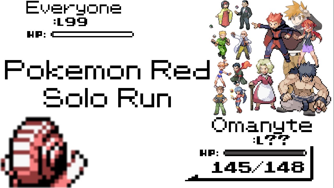 Pokémon Red Solo Run #145: What goes bump in the Omanyte? (No Items)