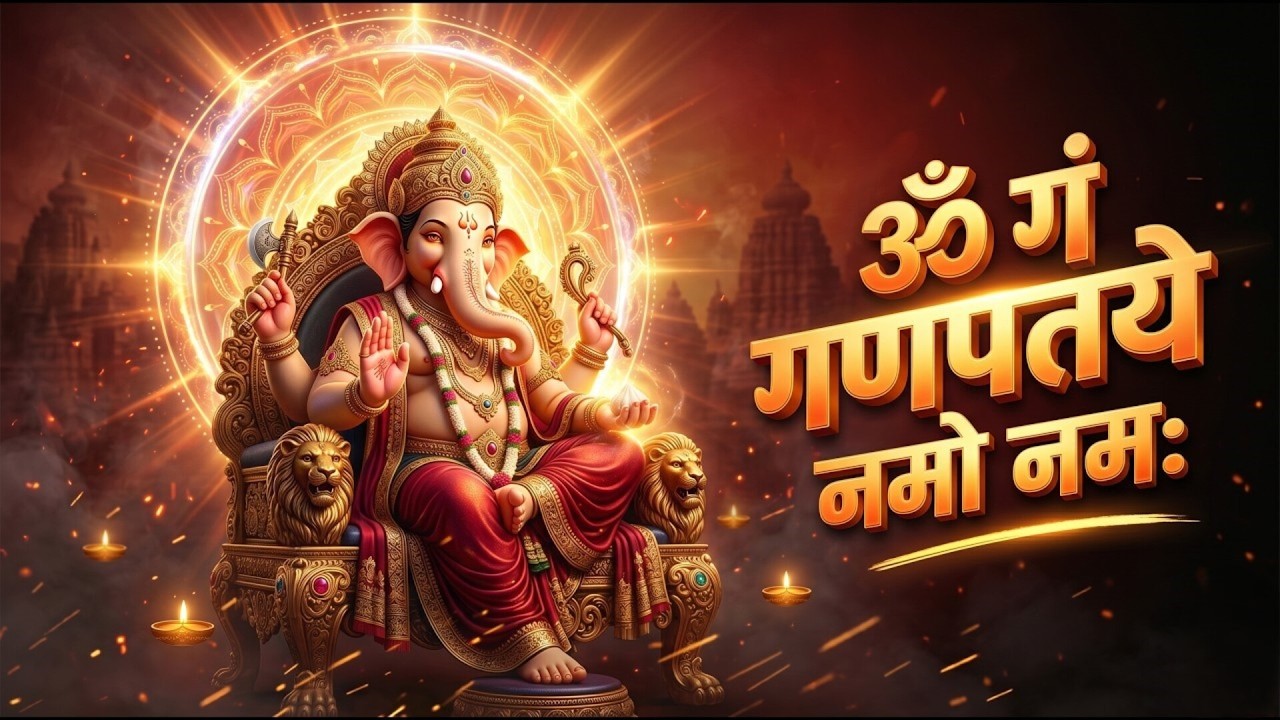 #Ganesh Mantra 108 Times - Om Gan Ganpataye Namo Namah | गणेश मंत्र - ओम गण गणपते नमो नमः
