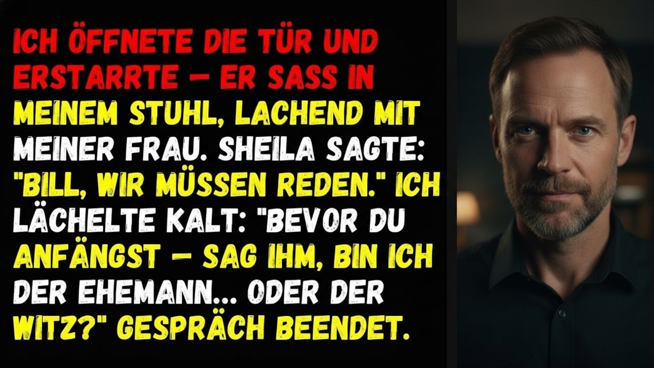🦋Ich öffnete die Tür und erstarrte — er saß in meinem Stuhl, lachend mit meiner Frau