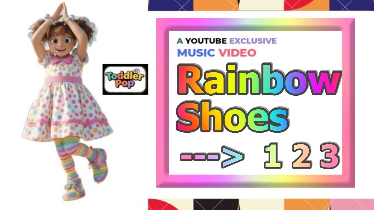 🌈 Rainbow Shoes 1-2-3! | The Magical Colors Dance Song for Kids