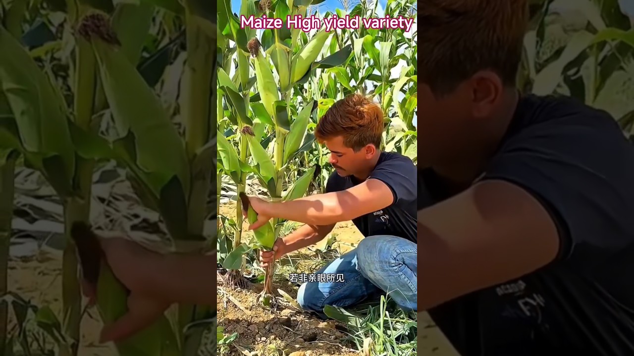 Maize 🌽🌽 high yielding variety#production #farming #agriculturaltips #agriculture #less hight