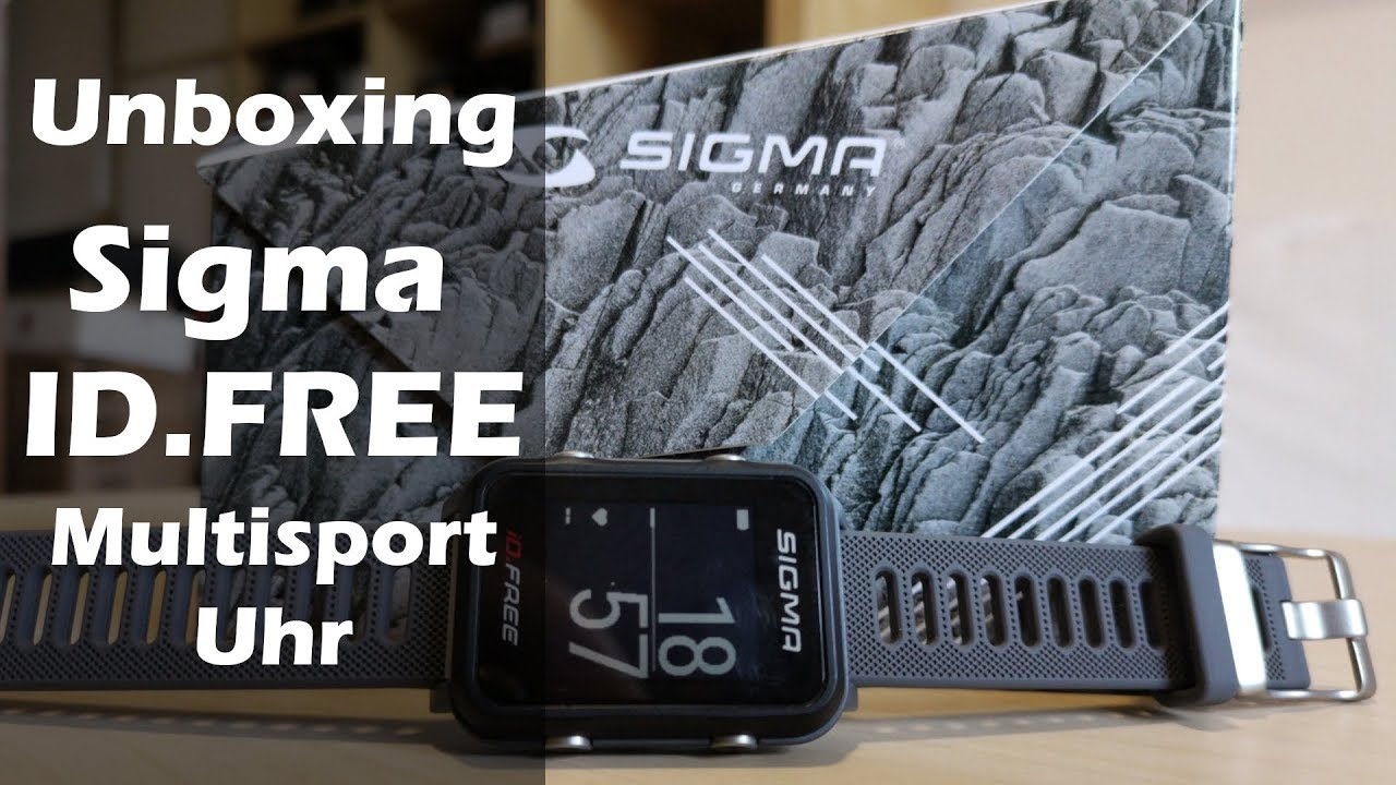 Sigma ID.FREE Multisport Uhr | Unboxing | Montage | Produktpräsentation | 01.09.2019