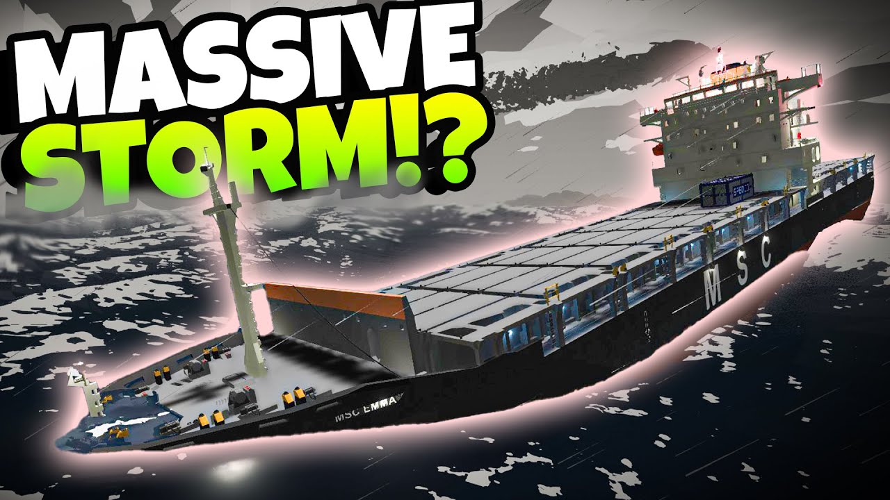 A Massive STORM Sunk The Worlds MOST DANGEROUS Ship in Stormworks!?