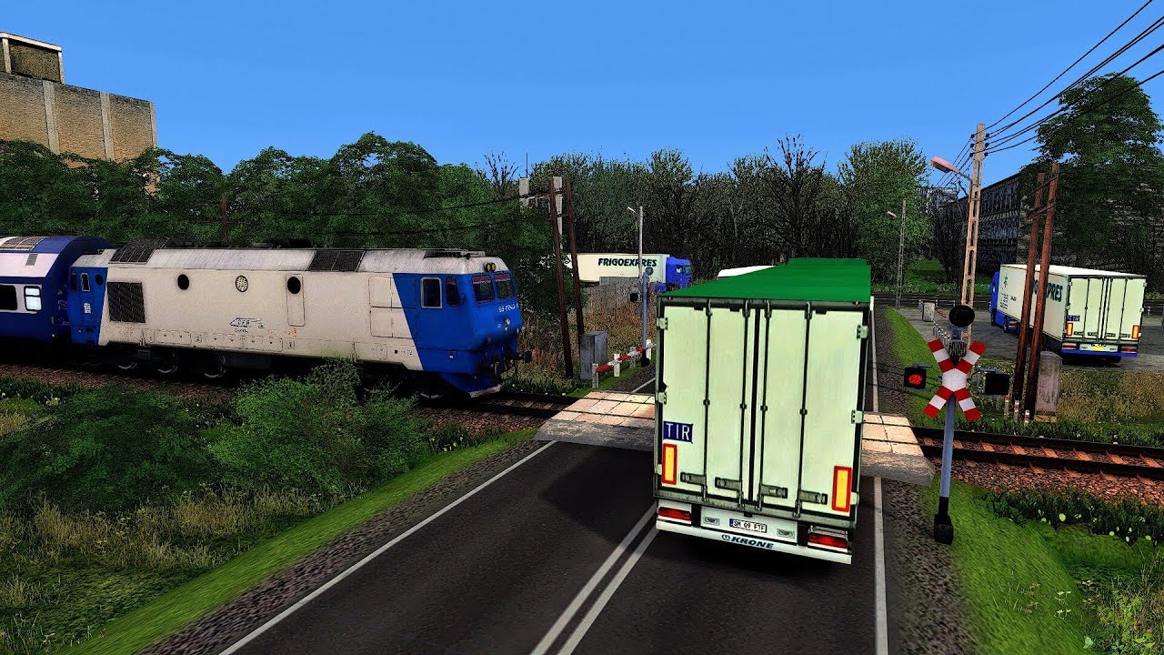 R 8379 Camion blocat la trecerea la nivel!!!! Constanta-Mangalia Train Sim Classic