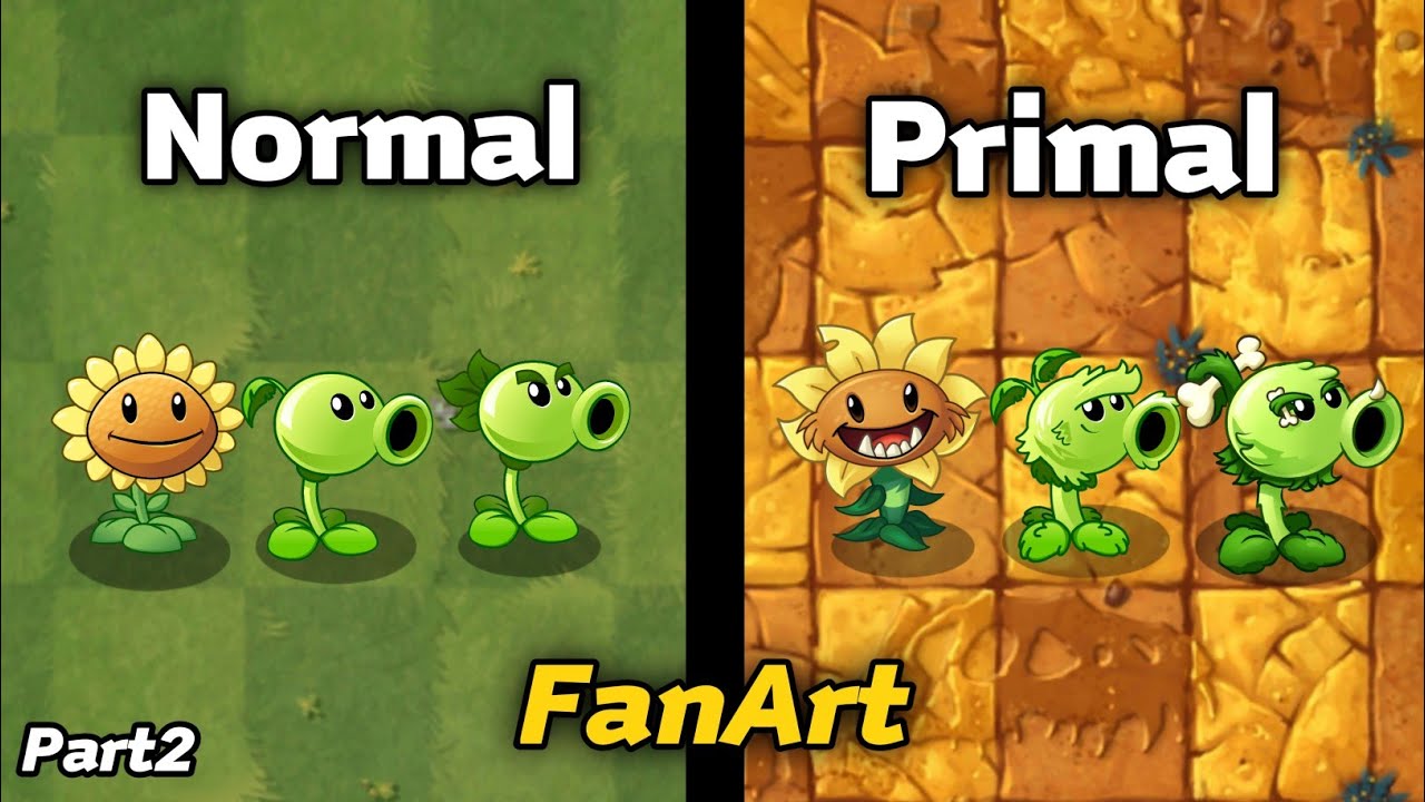 I Made PVZ2 Plants But in PRIMAL Form [Part 2]