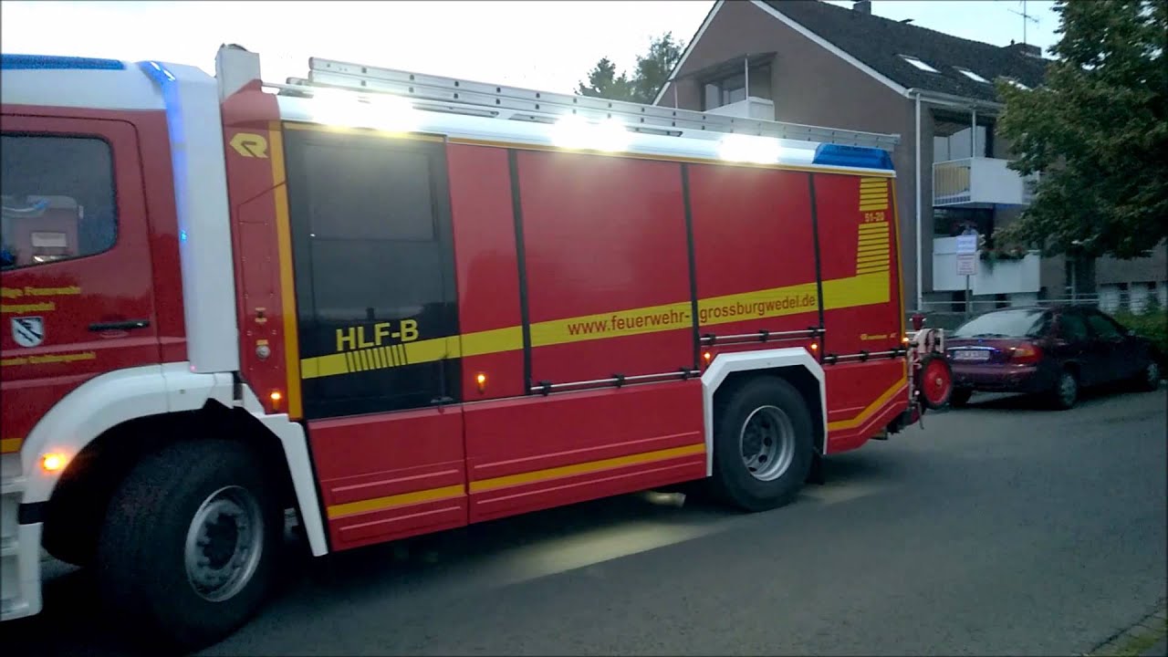 Ankunft des neuen HLF-T der Feuerwehr Großburgwedel