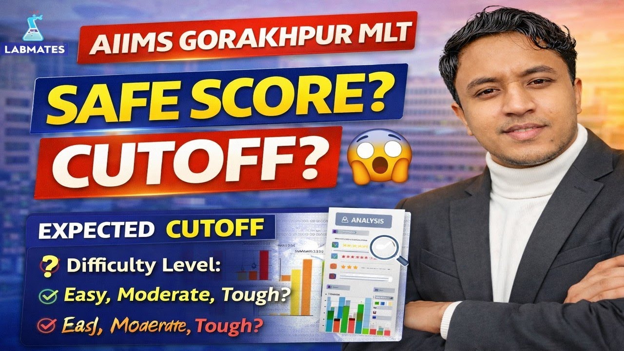 AIIMS Gorakhpur MLT Expected Cutoff 2026 | Safe Score, Exam Difficulty & Selection Chances