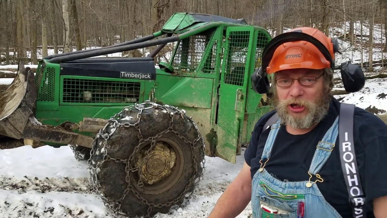 Cutting and skidding hazard trees !!