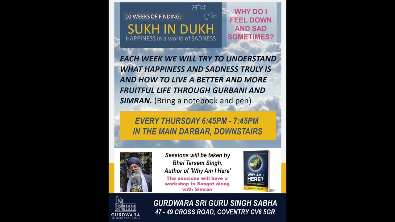*LIVE * Sukh In Dukh By Bhai Tarsem Singh Ji. Week 5, 4/12/2025