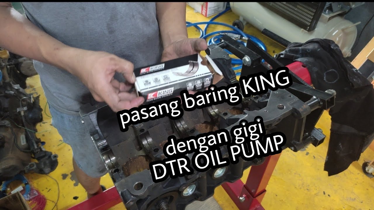 pasang baring KING dengan DTR oil pump #4g93 #mivec #turbo